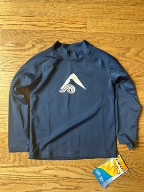 NWT Kanu Surf Toddler Boys Rash Guard in Navy, size 3T